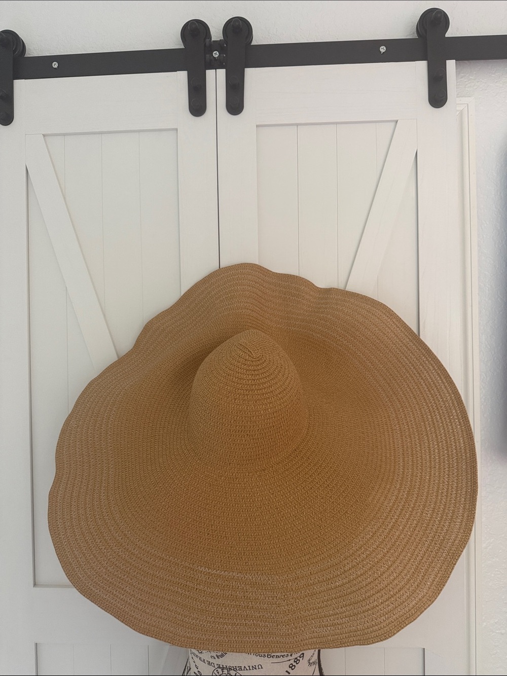 Floppy Straw Sun Hat in Light Brown
